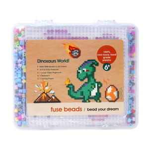 DIY Educational 5mm Dinosaur Cartoon Toy Ironing <b>Beads</b> Kit Plastic Hama Perler <b>Beads</b> Box with <b>Fuse</b> <b>Beads</b> Set for Kids - Product Image 1