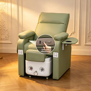 Sillones de Pedicura Eléctricos de Lujo con Masaje, Silla de Spa para Pies con USB Integrado, Muebles de Salón de Belleza, Estación de Pedicura Reclinable - Product Image 1