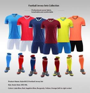 Tenue de football à séchage rapide pour entraînement et match, homme et femme, manches courtes, été, vente en gros, <span class=keywords><strong>achat</strong></span> <span class=keywords><strong>groupé</strong></span>, impression numéro 8013 # - Product Image 2