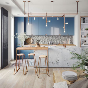 Moderne Küchenschrank-Sets Design Gebrauchte Schränke Heimprojekt Umweltfreundlich Feuerfest Glas Wasserhahn Outdoor Mikrowelle 3 Jahre - Product Image 4