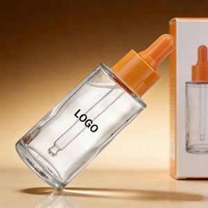 OEM Silk Screen Glass <b>Dropper</b> <b>Bottle</b> with Plastic Closure Custom Logo <b>Bottle</b> for Serum and Aromatherapy Products - Product Image 3