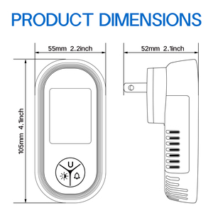 Alarma de detector de gas de monóxido de carbono 3 en 1 enchufable con sensibilidad de 0-999PPM para uso en casa, apartamento o garaje - Product Image 6