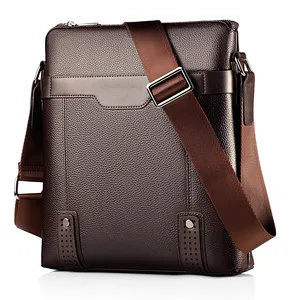 Fashion MenのMessenger Bags PU Leather Business Casual Cheap Sling CrossのShoulder Bags