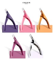 Coupe-ongles en acier inoxydable en forme de U JINYI French Edge Tip pour manucure et soin des cuticules en salon, pour les ongles des doigts, des orteils et les faux ongles