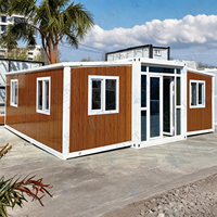 Maison conteneur extensible étanche et écoénergétique FLKT, garantie 2 ans, directement de l'usine, maison mobile préfabriquée de luxe pour complexe hôtelier