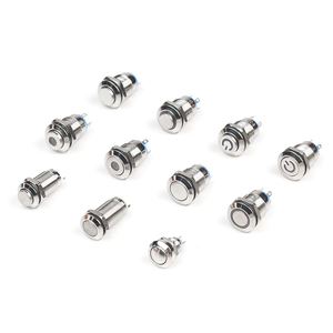 12mm testa a cupola momentanea Super Mini pulsante normalmente aperto terminale a vite Spst impermeabile - Product Image 5