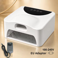 Lampu Kuku Gel UV LED 2-in-1 Pengering Kuku Cepat dengan Sensor Otomatis Cerdas dan Alas Cermin Magnetik untuk Manikur Pedikur