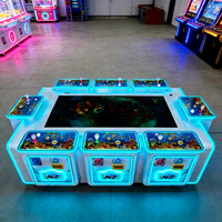 Bornes d'arcade avec écran LED, système à monnayeur, construction en métal/acrylique/verre, alimentation 110/220V pour divertissement intérieur