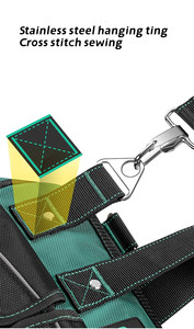 Bolsa de Herramientas Multifuncional de Lona para Electricista y Carpintero, para Mantenimiento y Almacenamiento - Product Image 5