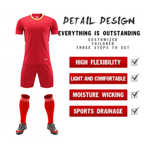 İndirim futbol forması toptan yüksek kalite futbol formaları futbol tişörtü kiti takım eğitimi futbol formaları - Product Image 3