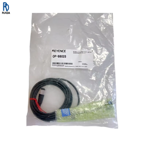 Cable controlador de sensor láser KEYENCE OP-88025 OP-88026 OP-88042 OP-88043 M12 lineal de 2m usado para procesamiento de señales en stock - Product Image 1