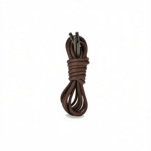 Cordón de Cera Marrón Oscuro de 60cm para Zapatos - Product Image 2