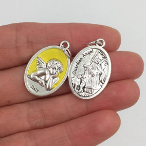 50x23mm <span class=keywords><strong>Divine</strong></span> <span class=keywords><strong>Mercy</strong></span> medali logam logam Aloi agama liontin untuk membuat perhiasan - Product Image 6