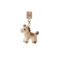 Porte-clés Pendentif Sac en Peluche PVC Personnalisé, Motif Cheval de l'Année, Coloré et Adorable, Imperméable, Léger, Doux, Petit Cadeau