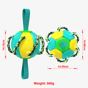 Perro Flying Disc Toy Pet Saucer Bola interactiva Perro Ambiental Doggy Disc Balls Juego de lanzamiento al aire libre - Product Image 3
