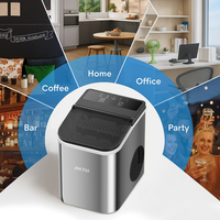 Meilleure Vente : Mini Machine à Glaçons Électrique Portable 9 Cubes, Type Balle, pour la Maison, Automatique et Facile à Utiliser