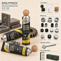 Tube souple métallique en gros pour le remplissage d'époxy de réparation métallique, pour lignes de remplissage chimiques contractuelles, pâte d'étanchéité, conteneur en aluminium