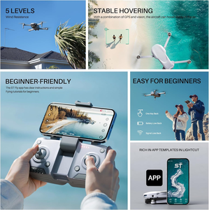 Control Remoto para Dron con Pantalla, Cámara Simple/Doble, Vuelo Estacionario Inteligente, Dron para Selfies en Exteriores, Dron para Principiantes - Product Image 2