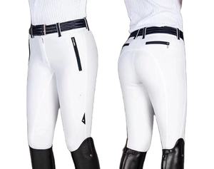 Culotte d'équitation extensible personnalisée pour femmes Jodhpurs d'équitation avec décoration de bouton de poche ensembles d'accessoires OEM - Product Image 3