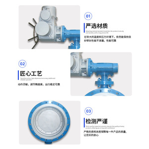 Válvula de Mariposa de Metal D943H con Sello Hermético, para Gas y Vapor a Alta Temperatura, Operación Manual, Gran Tamaño, con Brida - Product Image 3