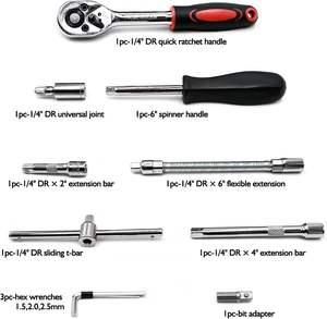 46PCS đa chức năng tự động sửa chữa cơ khí cờ lê thiết lập công cụ nhỏ thiết lập với bit OEM tùy chỉnh cho Diy trong kho thấp moq - Product Image 3