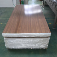 Panneau mural en PVC imperméable, ignifuge, haute brillance, feuille de marbre UV, sur mesure pour bâtiments commerciaux