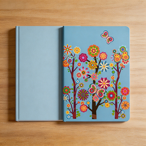 Bloc de Notas con Cubierta de PP Impresa con Diseño Floral Colorido y Patrón de Mariposas - Product Image 5
