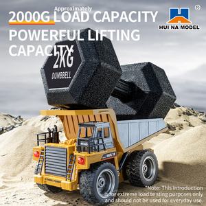 Camión Volquete de Control Remoto Simulado de Aleación Semimetálica de 9 Canales a Escala 1/18 con Capacidad de Carga de 2000g Huina 1533 - Product Image 4