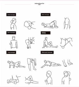 Julyfit spor ve eğlence Fitness topu silikon Yoga fasya kas gevşeme akupunktur el & ayak masaj topu - Product Image 5