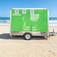 Mobiele keuken pizza koffie thee fruitsap pizza hamburger fastfoodwagen foodtrailer