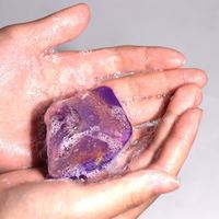 Jabón hecho a mano de barra de cristal suave hidratante natural para piedra preciosa