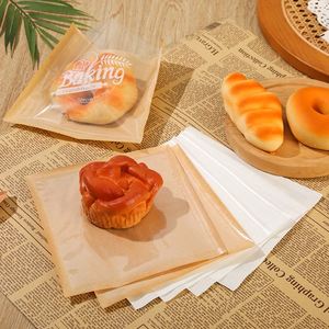 Bolsas de Panadería Termosellables con Ventana para Empacar Galletas, Bolsas de Papel con Frente Transparente para Donuts y Sándwiches, Bolsa de Papel Resistente a la Grasa - Product Image 2