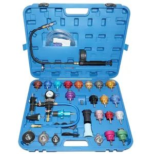 34 teile/satz Kühlsystem Auto Wassertank Vakuum Manometer Automobil mit Aluminium Handpumpe und Adapter - Product Image 1