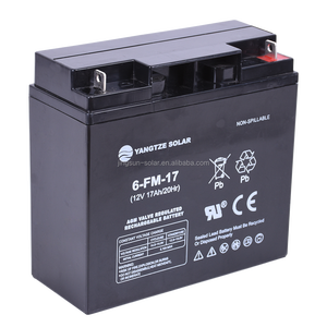 Аккумуляторная солнечная батарея Jingsun, 12 В, 17 А · ч, для дома, для хранения солнечной энергии, свинцово-кислотная гелевая батарея - Product Image 1