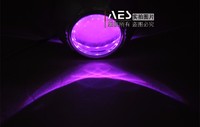 AES Bonnes ventes LED Demon Eyes Phare de voiture 2,5 pouces Lentille de projecteur LED Œil de démon rouge pour systèmes d'éclairage automobile