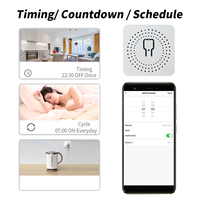 Interrupteur intelligent SIXWGH, relais, application Tuya Smartlife, commande vocale Google Home/Alexa, prend en charge les interrupteurs muraux bidirectionnels, max 16A 240V IP22