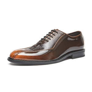 Brogues de luxe pour hommes, chaussures en cuir véritable de vache, faites à la main, adaptées aux costumes d'affaires de style britannique - Product Image 6