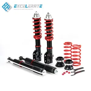 Kit de suspensão compatível com toyota vios 2013 ncp150, amortecedor modificado com tubo mono, amortecedor ajustável