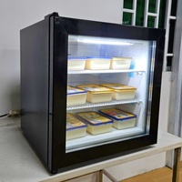 Vente en gros de mini congélateur de présentation de crème glacée à trois couches