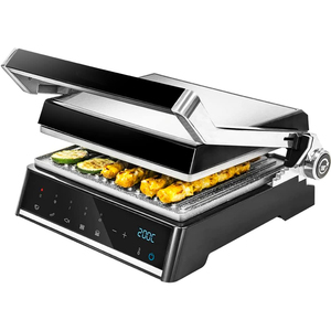 Grille sans fumée XL <span class=keywords><strong>2000W</strong></span>, 4 tranches, couvercle en acier inoxydable, <span class=keywords><strong>grill</strong></span> à sandwich électrique/grille de contact <span class=keywords><strong>panini</strong></span> - Product Image 3
