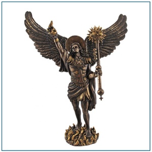 Estatua de Ángel de Bronce de Tamaño Real, Escultura Metálica de Mujer con Hacha, Técnica de Fundición con Temática Musical - Product Image 5