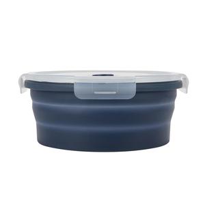 Juego de 3 Recipientes Plegables de Silicona para Almacenamiento de Alimentos, Tazón de Silicona para Ensaladas para Lonchera - Product Image 4