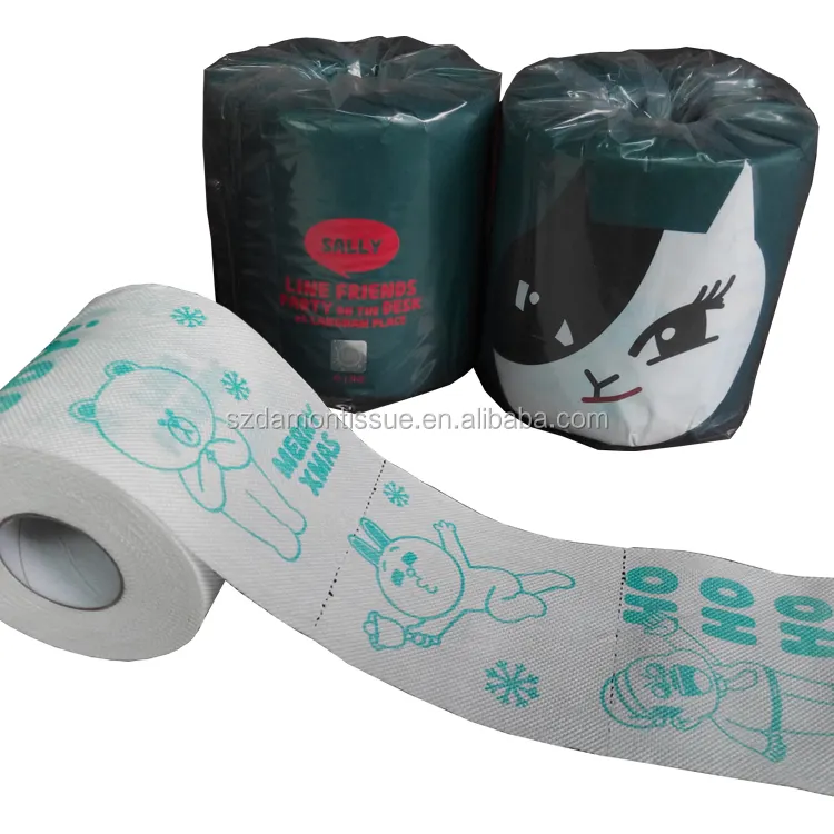 Деймона-ткани Рождество ура, шуточная соска держатель для туалетной бумаги
