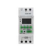 Sakelar Timer Digital LCD Elektrik Pintar Terprogram CNJXU AHC30A 24 Jam Kontrol Otomatis Mingguan Bertenaga Baterai IP44 Tembaga