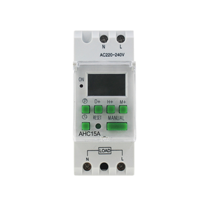 LCD Digital Electric Smart Programmable <b>Timer</b> <b>Switch</b> AHC30A 24 Hours Weekly Automatic Control Battery Powered IP44 Copper 16A - Product Image 1