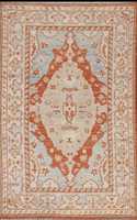 New Orange Oushak Modern Abstract Vegetable Dye Peach/Accent Rug Custom Cotton Handmade Reversible Stain Resistant Pet Friendly