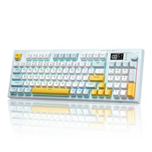 Clavier sans fil ONIKUMA G80 à 94 touches avec écran LCD et bouton multifonction : 3 modes de connexion (BT/2.4G/USB-C) - Product Image 2