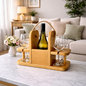 Soporte para Botellas con Portavasos, Grabado de Logotipo Personalizado, para Cervecerías y Bares, Precio al por Mayor - Product Image 1