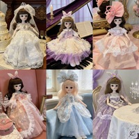 Vêtements de poupée BJD de style Mori Lolita, 6 pouces (30 cm), ensemble décontracté automne/hiver, tissu 14+