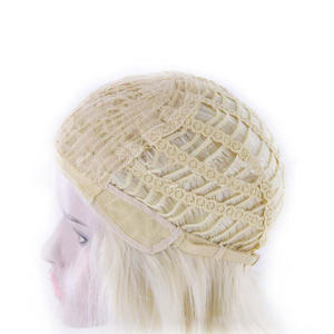 Perruque blonde platine dégradée à ondes longues, <span class=keywords><strong>cheveux</strong></span> synthétiques bouclés moyens, naturels et réalistes, fabricants, vente en gros - Product Image 4